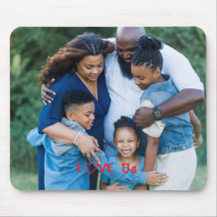 Tapis De Souris Photo de famille "LOVE US" PERSONNALISER