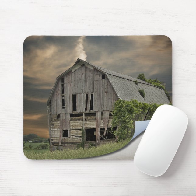Tapis De Souris Photo de la grange en cendres (Avec souris)