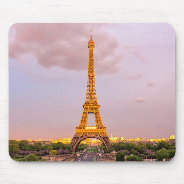 Tapis De Souris Photo de la Tour Eiffel (Devant)