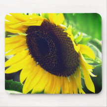 Photo de tournesol imprimée sur un Mousepad