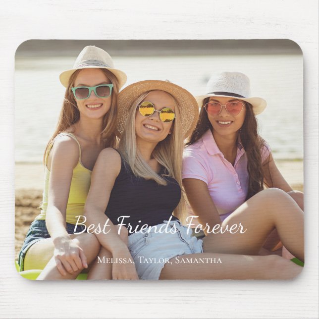 Tapis De Souris Photo des meilleurs amis (Devant)