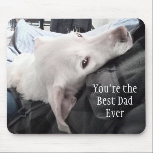 Tapis De Souris Photo du meilleur papa de chien mignon