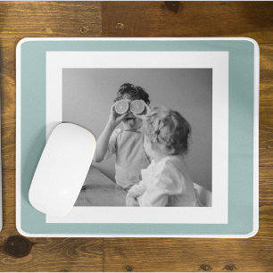 Tapis De Souris Photo Famille Moderne Mint Simple Lovely Cadeau