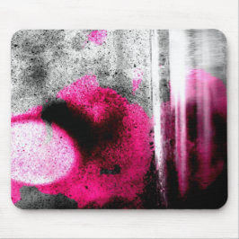Tapis De Souris Photo Fuchsia Abstraite, gris et gris noir