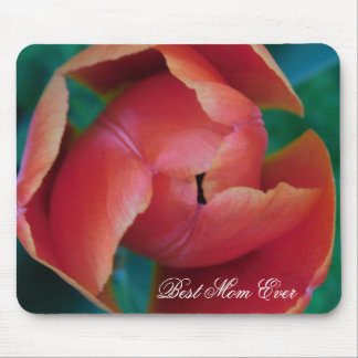 Tapis de Souris Photo Macro Tulipe Rouge