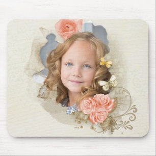 Tapis De Souris Photo Pad de la souris florale victorienne