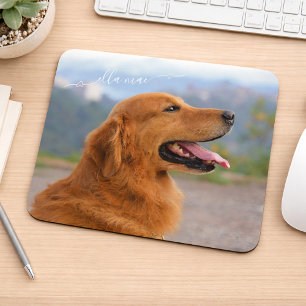Tapis De Souris Photo personnalisé et nom de chien