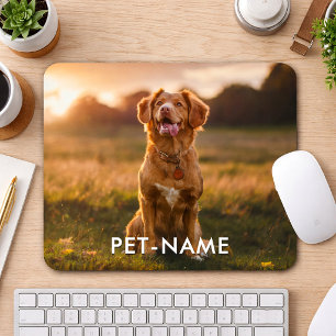 Tapis De Souris Photo personnalisée avec le nom de votre chien