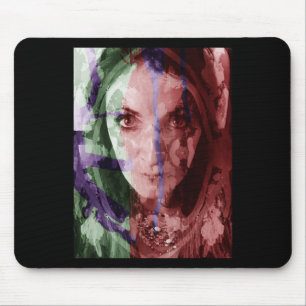 Tapis De Souris Photographie Filtrée Peinture Femme Portrait Stic