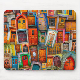 Tapis De Souris Photographie vintage unique moderne d'art de porte