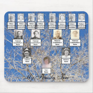 Tapis De Souris Photos d'arbre généalogique de la famille d'hive
