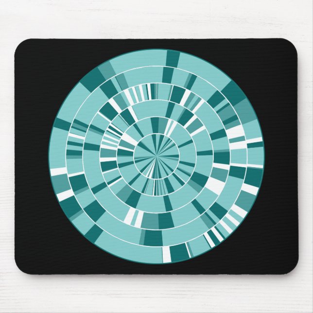 Tapis De Souris Pi Abstrait 05 - Sur Noir (Devant)