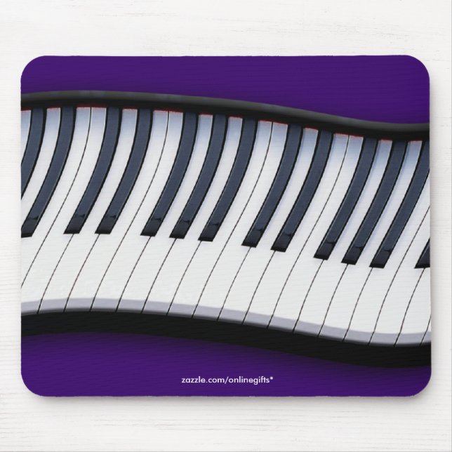 Tapis De Souris Piano Clavier Musique Thème Mousepad (Devant)