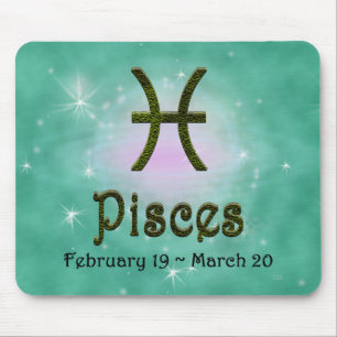 Tapis De Souris Pick Color Pisces Zodiac astrologique