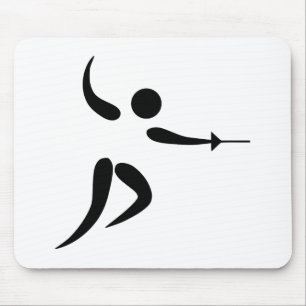 Tapis De Souris Pictogramme de clôture concurrentiel et olympique