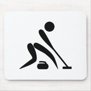 Tapis De Souris Pictogramme de curling
