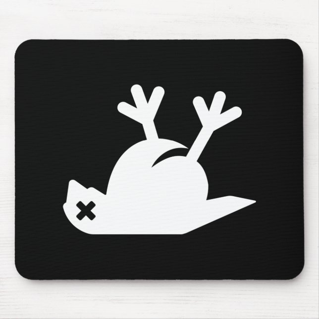 Tapis De Souris Pictogramme mort Mousepad d'oiseau (Devant)