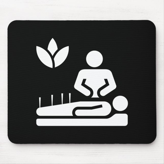 Tapis De Souris Pictogramme Mousepad de médecine douce (Devant)