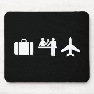 Tapis De Souris Pictogramme Mousepad d'envie de voyager