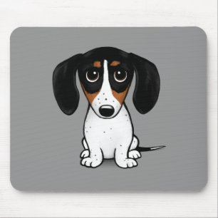 Tapis De Souris Piebald Dachshund   Carnet de souris Chien Chien C
