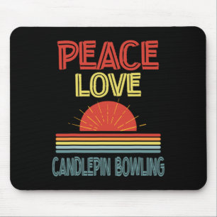 Tapis De Souris Piece Love Candlepin Bowling Funny