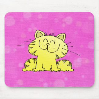 Tapis De Souris Pièce mignonne de rose de chaton