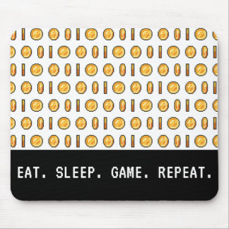 Tapis De Souris Pièces de Jeu Retro Pixel Motif