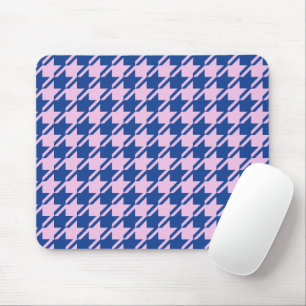 Tapis De Souris Pied de fond rose+Motif bleu
