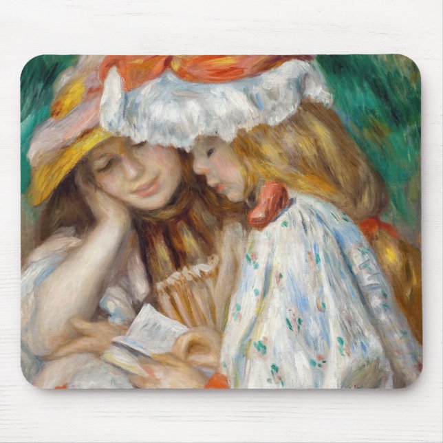 Tapis De Souris Pierre-Auguste Renoir - Deux Filles Lecture (Devant)