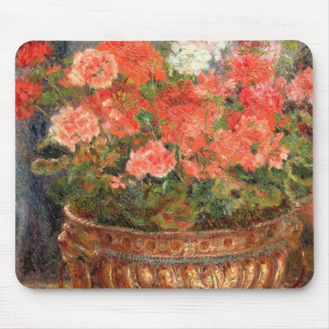 Tapis De Souris Pierre géraniums de Renoir un | dans un bassin de (Devant)