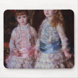 Tapis De Souris Pierre un Renoir   rose et bleu