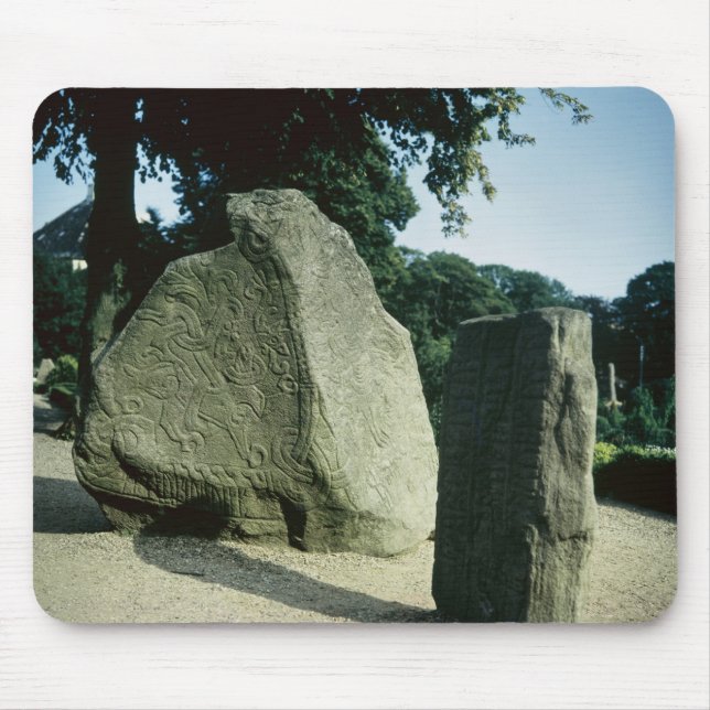 Tapis De Souris Pierres de rune de Viking (Devant)