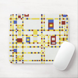 Tapis De Souris Piet Mondrian Broadway Boogie Woogie Art Abstrait