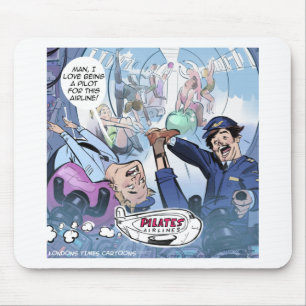 Tapis De Souris Pilates Airlines Rick London Cadeaux Drôles
