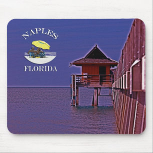 Tapis De Souris Pilier de Naples dans les bleus