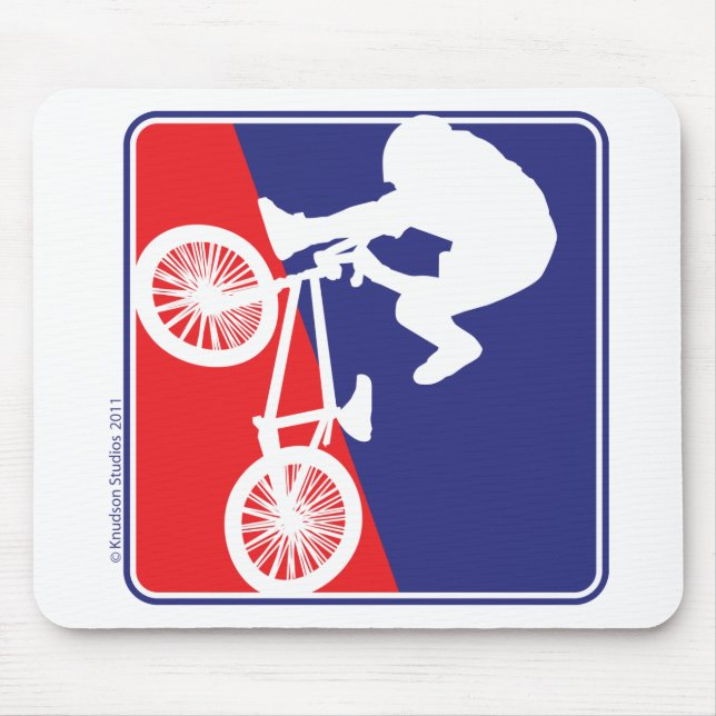 Tapis De Souris Pilote de vélo BMX (Devant)