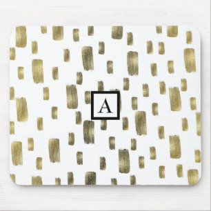 Tapis De Souris Pinceau Moderne Doré Cuivre Bronze Étincelle