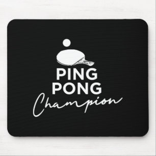Tapis De Souris Ping Pong Champion de tennis de table
