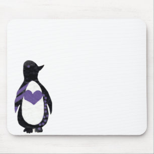 Tapis De Souris Pingouin de coeur