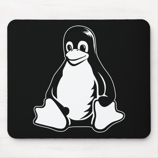 Tapis De Souris Pingouin de Tux - (Linux, Open Source, Copyleft, (Devant)