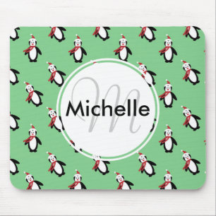 Tapis De Souris Pingouins de Noël mignons