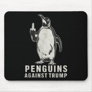 Tapis De Souris Pingouins, palmes, pingouins du doigt moyen contre