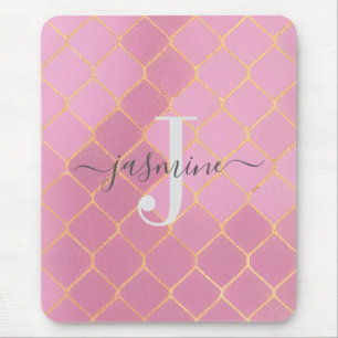 Tapis De Souris Pink Gold Personnalisé