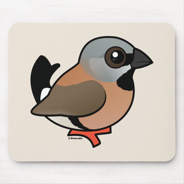 Tapis De Souris Pinson Noir-throated de Birdorable (Devant)