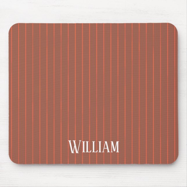 Tapis De Souris Pinstripes orange (Devant)