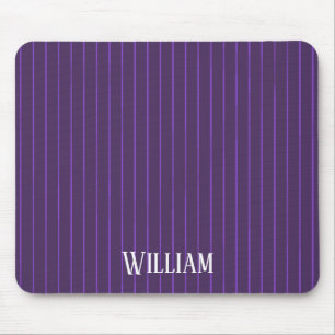 Tapis De Souris Pinstripes pourpres