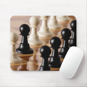 Tapis De Souris Pions sur le tableau d'échecs