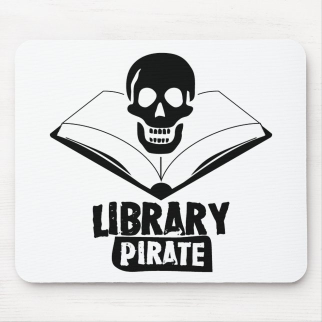 Tapis De Souris Pirate de bibliothèque (Devant)