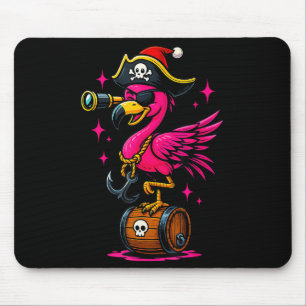 Tapis De Souris Pirate Flamant rose Aventure Carte Jolly roger Hal