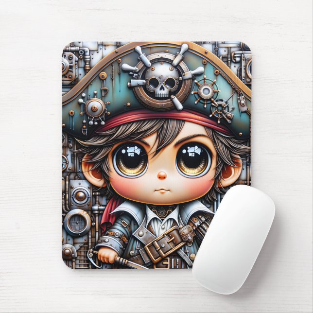 Tapis De Souris Pirate Mousepad (Avec souris)